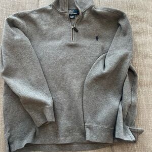 Ralph Lauren Men's Gray Zip-Up Sweater